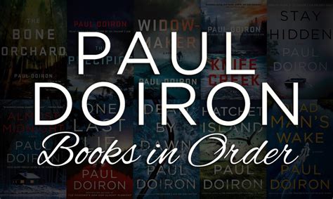 do you need to read Paul Doiron books in order to understand his writing style?